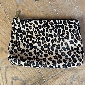 J. Crew Animal Print Pouch